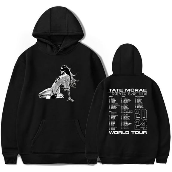 Tate McRae Think Later World Tour Men/Women Hoodies Sweatshirt Fashion Streetwear Casual