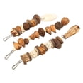 thumbnail image 4 of Bird Bite Toy Set, Bite Resistant Keeps Parrots Busy Trace   Natural Materials  Chewing String With Stainless Steel Hooks For Birds, 4 of 8