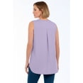thumbnail image 2 of Jessica London Women's Plus Size Stretch Knit Hi-Low Zip Tunic, 2 of 4