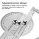 thumbnail image 3 of Riwesomey Reglas de ángulo del transportador de 180 °, herramientas de medición giratorias ajustables de acero inoxidable, herramienta de Type10 NO10, 3 of 6