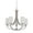 Bright Satin Nickel, variant on F18005-80-Sunset Lighting-Dalton - 5 Light Chandelier   Bright Satin Nickel Finish with Opal Etched Glass