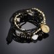 thumbnail image 1 of 6 unids/set de pulsera multicapa con cuentas bohemias para mujer, colgante de moneda de Metal a la moda Vintage, pulsera con borla, regalo de joyería de vacaciones Tan Jianjun unisex, 1 of 2