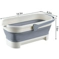 thumbnail image 4 of ACDANC Multi-Functional Collapsible Dog Bathtub with Drainage Hole, Portable Foldable Small Pets Bathtub, Washing Tub Bathing Tub for Puppy Small Dogs Cats, Portable Laundry Basket, 4 of 4
