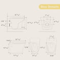 thumbnail image 6 of Los Flexi Elongated Wall Mounted Toilet Bowl with Soft-Close Seat, Modern Design and Easy to Clean, 6 of 13