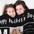 thumbnail image 4 of Personalized Mothers Day Birthday Gifts for Mom, Customized Mother's Day Unique Gifts from Daughter Son Kids Husband, Custom Mothers Day Blanket with Photos Text, Gifts for Mom Grandma Wife Blankets, 4 of 5