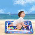 thumbnail image 4 of Btafrte Animal Water Mat PVC Baby Water Play Mat Doble Borde para (Blue Dolphin), 4 of 9