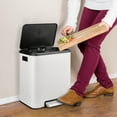 thumbnail image 4 of Garvee 2 x 4 Gallon (30L) Stainless Steel Kitchen Trash Can with Lid and Foot Pedal, 4 of 11