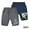 Blue 1+gray, variant on WOLLED Kids Boys Casual Shorts 2 Pack Toddler Cartoon Print Five Points Shorts for 1-9 Years