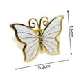 thumbnail image 6 of Ludlz 4Pcs Napkin Buckle Butterfly Shape Stunning Visual Effect Alloy Butterfly Napkin Rings Hotel Napkin Buckles Home Supply, 6 of 8