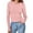 Pink, variant on Sakmal Long Sleeve Womens Tops Green Comfortable Solid Slim Crew Neck T-Shirts Ladies Shirts and Tops