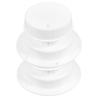 Alreczio RV Plumbing Vent Caps - 2 Pack, White, Fits 1" To 2 3/8" Pipe, Replacement For Camper Roof Vent