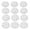 White, variant on BOKYAN 12pcs Swivel Caster Wheels Self Adhesive 360 Degree Rotation High Load Bearing ABS Pulleys for Furniture Appliance Black