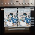 thumbnail image 2 of Blue Christmas Snowman Kitchen Towels Set of 4, Water Absorbent Dish Towel, Xmas Tree Elk Gifts Snowflake Vintage Decorative Hand Towels - Quick Drying Cloth for Cooking Baking, 18x28 Inch, 2 of 8