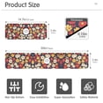 thumbnail image 3 of Yayeee Faucet Mat for Kitchen Sink 14.7" Diatomite Long Splash Guard Pad, Red Floral, 3 of 7