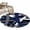 Blue, variant on Round Rugs 3.3Ft, Navy Blue Black Geometric Round Area Rug Washable Indoor Throw Carpet, Modern Art Abstract Grey Line Soft Non Slip Circle Rug for Laundry Room Patio Home Decor Aesthetic