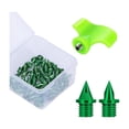 thumbnail image 4 of Spikes de pistas de zapatos de pista de 50 piezas para practicar a corta distancia corriendo Verde, 4 of 8