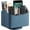 Blue, variant on Remote Control Holder PU Leather 360 Degrees Rotatable Desktop Supply Organizer Storage Box for Controllers Media Stationery Nightstand TV Caddy E-reader iPad Phone Pen/Pencil Cosmetic(Brown)