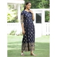 thumbnail image 5 of Juniper Indigo Festive Ethnic Motif Printed Rayon Maxi Dress, 5 of 5