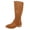 Brown, variant on Women's Block Heel Boots Pointy Toe Mid-Calf Boots, Versatile and Stylish for Multiple Occasions