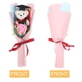thumbnail image 3 of BESTYASH Bouquet Rosa Con Oso De Graduación Y Flores Artificiales Para Recuerdo Especial, 3 of 8
