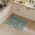 thumbnail image 2 of ODIKA 3'x5' Greenish Floral Elegance with Botanical Washable Accent Rug Timeless Design Blends Classic and Contemporary for Bedside, Nursery Room, Pet Friendly & Non-Shedding, 2 of 7