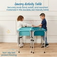 thumbnail image 3 of ECR4Kids 4-Station Sand and Water Adjustable Height Table, Sensory Bins, Seafoam/Turquoise, 3 of 9