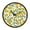 Yellow Daisies, variant on Indoor 12' Voice-Activated Luminous Decoration Wall Clock With LED Night Light Small Olive Green Flower