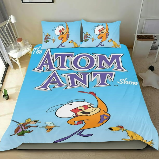 Hombre Atómico Conjunto de sábanas temático, trío de piezas, cómodo y amigable con la piel, diseño único, regalo de decoración para el hogar para familiares, amigos y fans,140cm *210cm