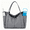 Grey, variant on WANDF Large Tote Bag for Women with Compartments,Durable Canvas Totes with Bottle Pockets,Ladies Sling Shoulder Bag Handbags Purse Laptop Bag for Travel, Work,Gym(Black Bag)