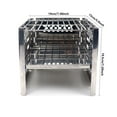 thumbnail image 2 of Barbecue en Acier Inoxydable Portable Pliable Lavable Réutilisable Grilles Amovibles Outils de Grillade de Fin de Semaine en Plein Air Grille Droite, 2 of 7