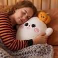 thumbnail image 5 of Halloween Cute Ghost Plush Pillow with Pumpkin Hat, Soft Cotton Ghost Stuffed Doll, Halloween Holiday Decoration Ornament & Gift for Kids Adults, 5 of 6