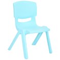 thumbnail image 1 of JOON Stackable Plastic Kids Learning Chairs, Baby Blue, 20.5x12.75X11 Inches, 1 of 7