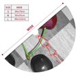 thumbnail image 3 of Picia Cherries laid Print Christmas Tree Skirt , Christmas Tree Skirt Ornaments for Merry Christmas Holiday Party Decorations Indoor Outdoor-48", 3 of 7