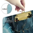 thumbnail image 6 of FORMRS Acrylic Clipboard with Low Profile Clip Standard A4 Letter Size, 12.5" x 9", Black Marble, 6 of 8