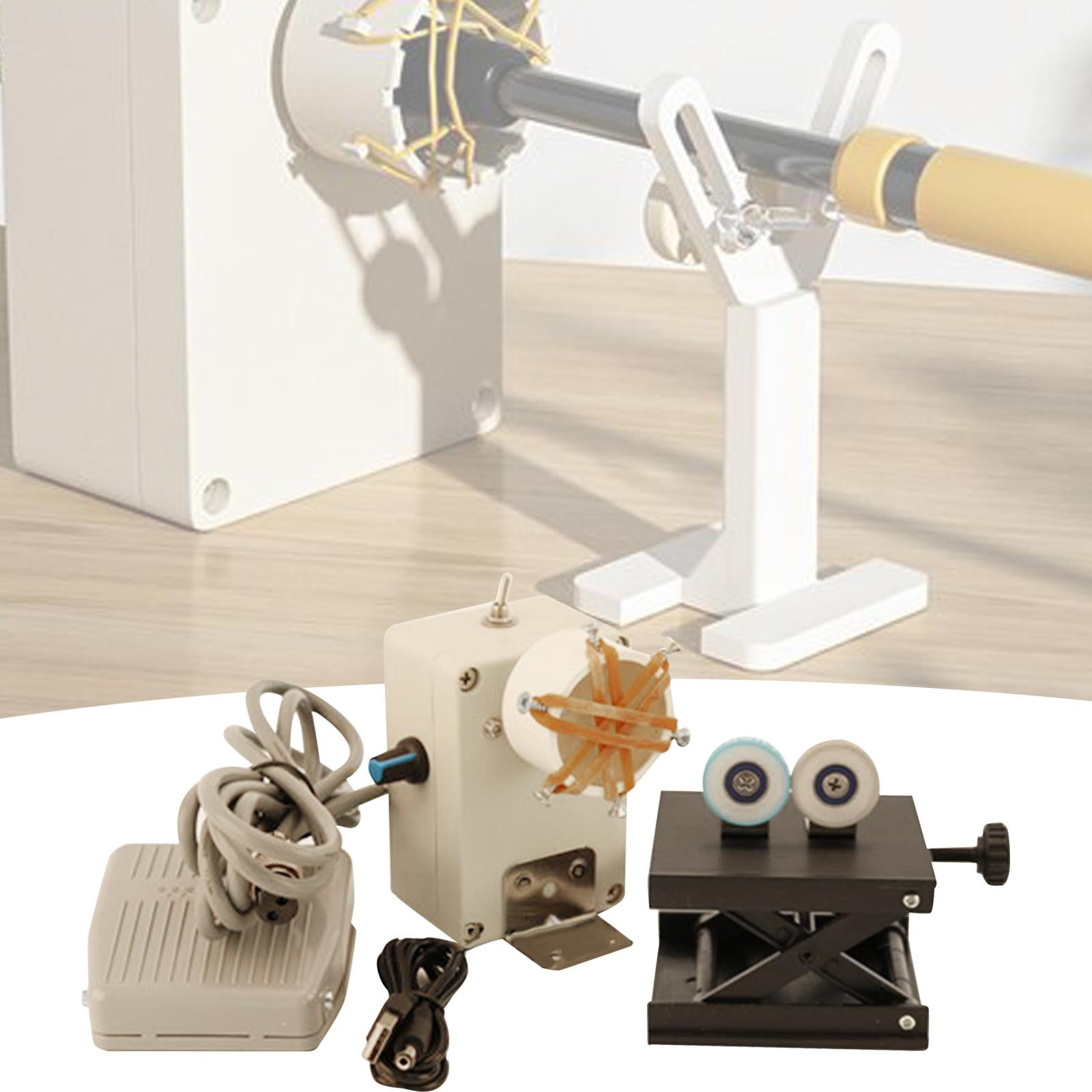 yotijay DIY Winding Machine ing Tools Portable Easy to Use Rod Wrapping Fittings with Pedal pp stand