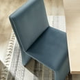thumbnail image 5 of Emory Upholstered Performance Velvet Dining Side Chair in Cadet Blue, 5 of 9