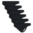 thumbnail image 1 of adidas Tangas mujer, pack de 6 - Sport Active Seamless, tangas, ropa interior, logo, color sólido Negro S (Small), 1 of 5