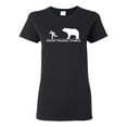 thumbnail image 2 of Wild Bobby Ancient Personal Trainers Funny Bear Chase Women Graphic Tee, 2 of 6