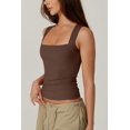 thumbnail image 2 of Gamvdout Women's Square Neck Sleeveless Tank Tops Basic Tight T Shirts, 2 of 6