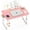 Pink, variant on Bed Desk Height Adjustable, Bed Laptop Table with USB/Storage Drawer/Cup Holder/Tablet Stand/Book Shelf, Foldable Breakfast Tray Portable for Reading Writing, Bed, Sofa & Floor, Wood, Pink