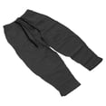 thumbnail image 4 of Pantalones anchos para hombre, modernos, casuales, holgados, cómodos, transpirables, con cordón en la cintura, para uso diario, color negro, 3XL, 4 of 14