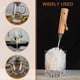 thumbnail image 5 of Cepillo de Limpieza de Copas de Vino Cepillo de Flauta y Copas Cepillo de Cerdas de Espuma AntiarañAzos con Resolver de Madera 2 Piezas, 5 of 9