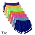 thumbnail image 2 of yillto Womens Sport Shorts Workout Athletic Yoga Shorts Pajama Lounge Elastic Shorts Color Block 7 Pack, 2 of 6