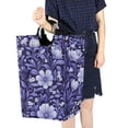 thumbnail image 7 of Purple Flowers Laundry Basket with Handles 50L Collapsible Laundry Hamper for Bathroom Bedroom Laundry Room, 7 of 7
