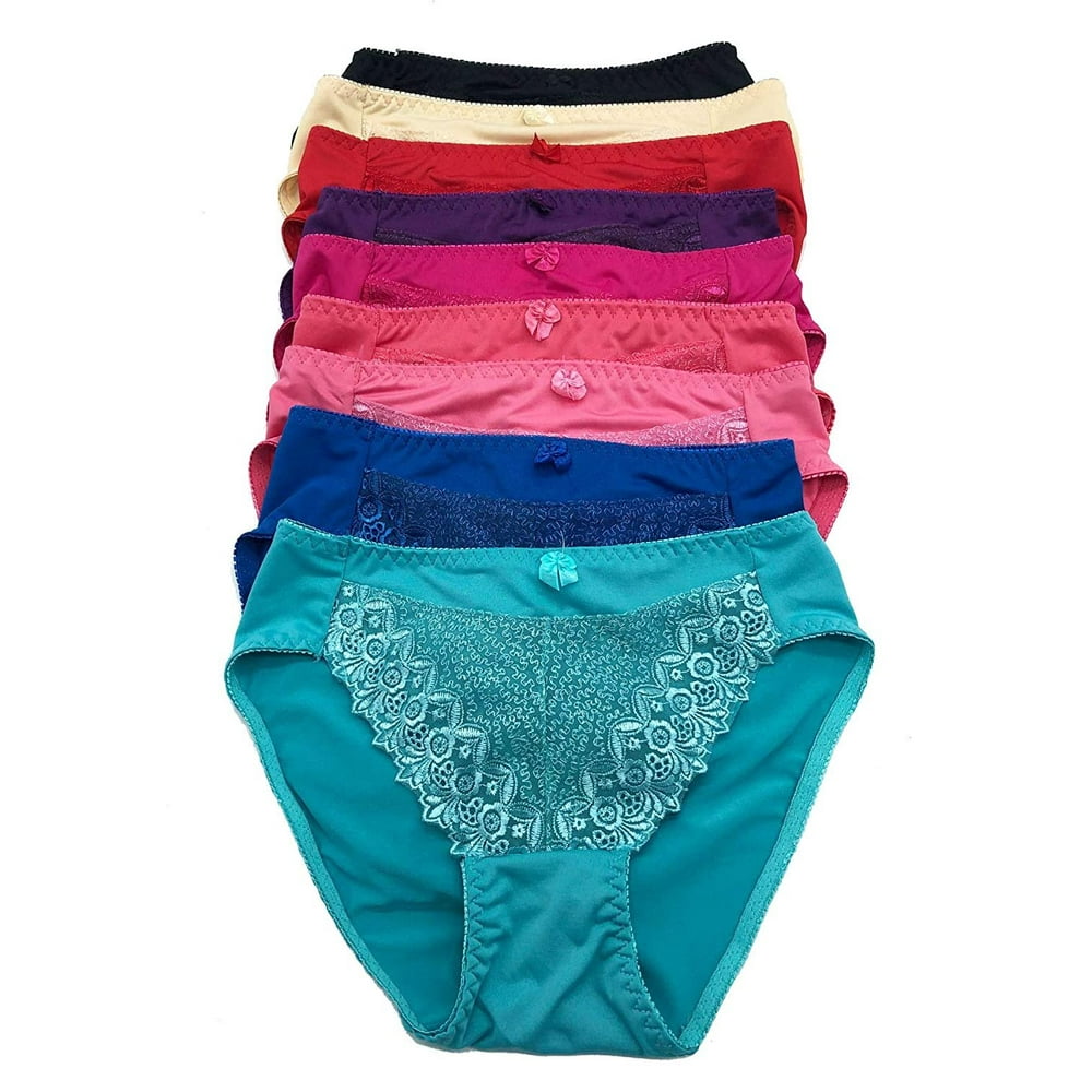 Iheyi 12 Pieces Women Adult Hi Cut Bikini Underwear Tanga Panty S To Xl Xl X Large Walmart