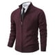 thumbnail image 2 of Chaqueta tipo cárdigan de punto de polar para hombre, suéter grueso de cuello alto y manga larga, 2 of 5