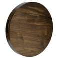 thumbnail image 5 of KINGCRAFT 15 x 15 inches Large Round Ottoman Table Tray Wooden Solid Serving Tray with Handle Black Walnut Circle Platter Decorative Tray for Oversized Ottoman Home Breakfast in Bed Tea Coffee, 5 of 5