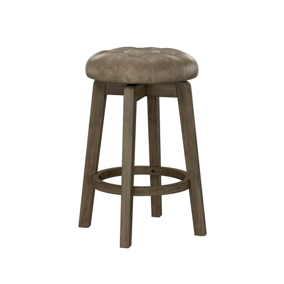 Hillsdale Odette 26.25" Wood Transitional Counter Stool in Gray