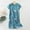 1274#Blue, variant on Nightgowns for Women Cotton Night Shirts Short Sleeve Night Gown Dress Casual Pajamas Soft Sleepwear