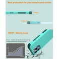 thumbnail image 7 of Xhy for iPhone 13 Pro Case with Screen Protector & Camera Lens Protector Rugged Rubber Durable 3 in 1 Protective Phone Cover for Girl Men Women Cute (Teal), 7 of 7